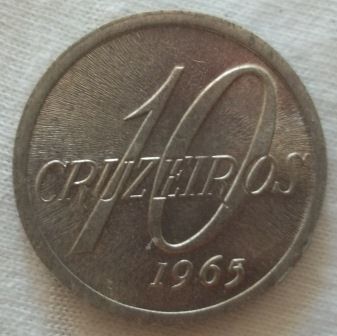 Moeda 10 cruzeiros 1965