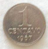 Moeda 1 centavo 1967