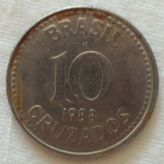 Moeda 10 cruzados 1988