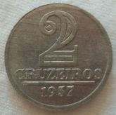 Moeda 2 cruzeiros 1957