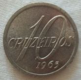 Moeda 10 cruzeiros 1965
