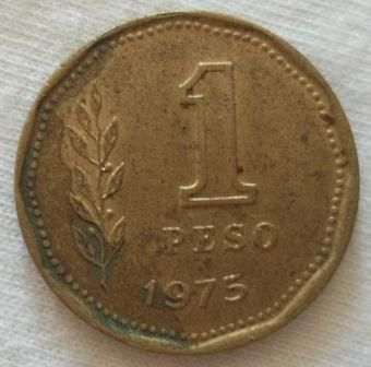 Moeda 1 peso 1975 (Argentina)