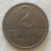 Moeda 2 centavos 1967