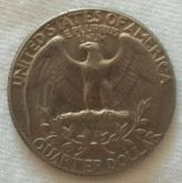 Moeda Quarter Dollar 1974 (EUA)