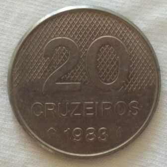Moeda 20 cruzeiros 1983